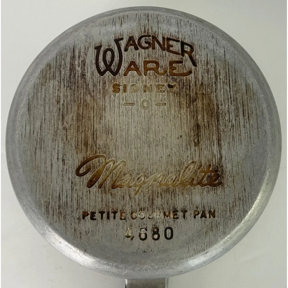 Vtg Wagner Ware Magnalite Sidney -0- Petite Gourmet Sauce Pan Pot w/Lid 4680